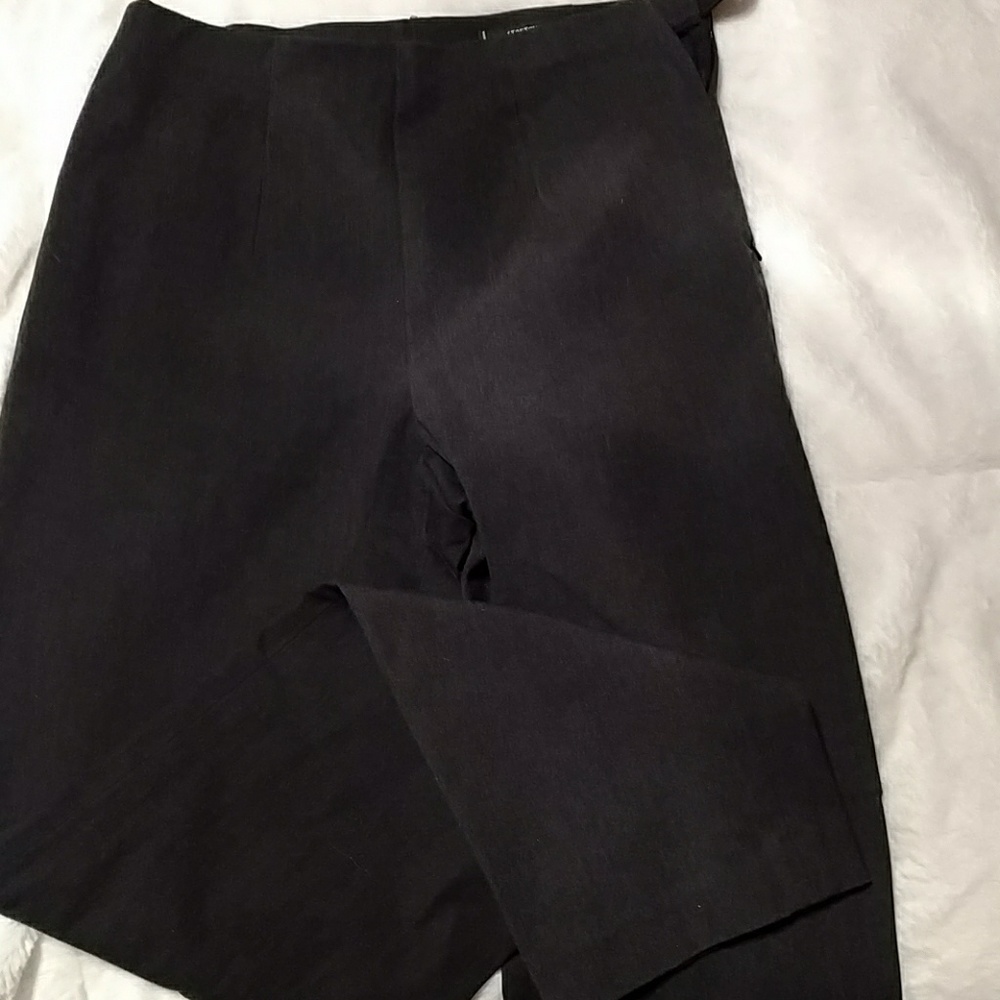 Gray stretch business pants